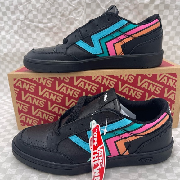 Vans Men’s Lowland Cc (Fader) Black/Multi Sneakers 
VN0A4TZY9OL - Picture 2 of 16